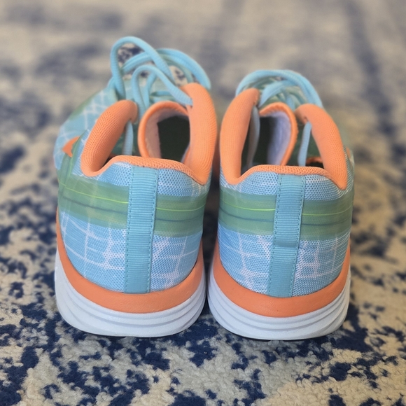 Nike Athletic Shoes - Light Blue and Orange - Picture 4 of 8
